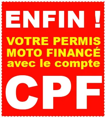 Votre permis moto financé avec CPF